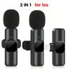 New Wireless Lavalier Microphone Portable Audio Video Recording Mini Mic for iPhone Android Live Broadcast Gaming Phone Mic