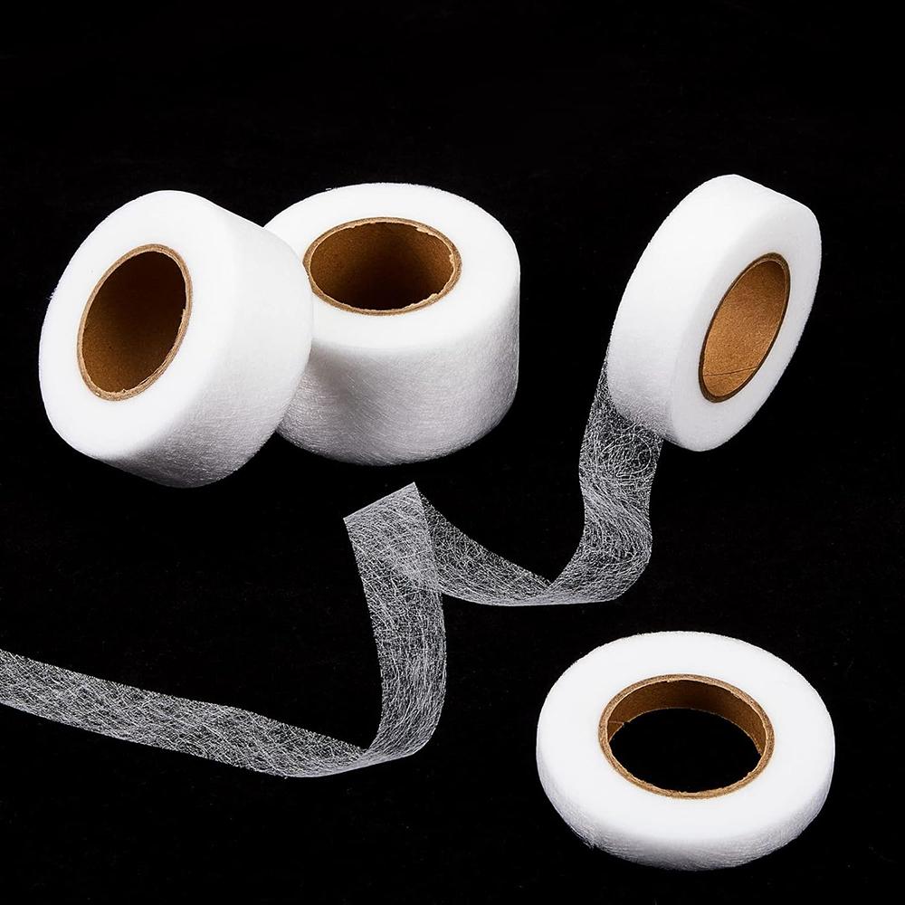 Cinta para Dobladillos Termoadhesiva de Hierro de 50M Cinta para Dobladillos Sin Coser Tira Termofusible para Dobladillos de Tela para Pantalones Jeans Cortinas Vestido Tela para Coser Ropa