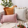 BUYNOW 1PC Suede Ruffle Skirt Small Fresh Pillowcase Pillowcase Sofa Pillowcase Bedside Cushion Cover  Home Bedroom Decoration
