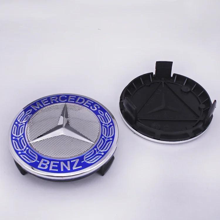 4Pcs 75mm Brabus Logo Car Emblem Wheel Center Hub Cap Accessories For Mercedes Benz AMG Apple W204 GLA GLC CLA W205 W203 W206