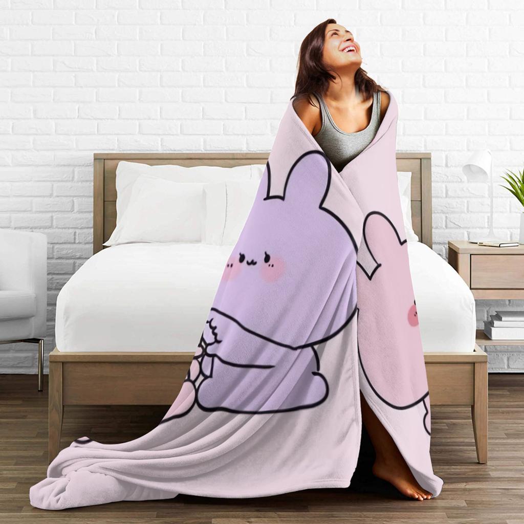 Coperta Asamimichan e Anemimi Varie Misure Accogliente e Leggera Plaid per Divano, Poltrona e Letto