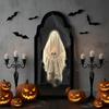 Glowing LED Mirror Decor Battery Operated Halloween Wall Decor Gift Haunted House Ornament  Bedroom