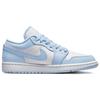 Air Jordan 1 Low Ice Blue Damskie Sneakersy Białe DC0774-141