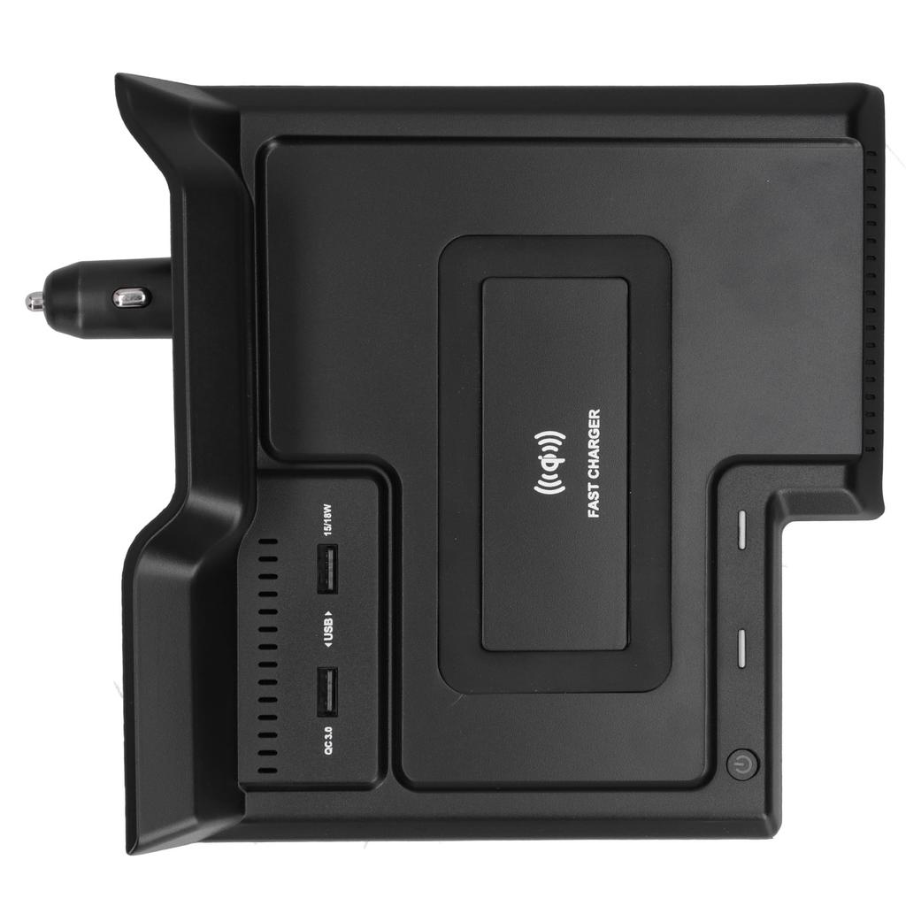 15W Car Wireless Charger QI Fast Charging Phone Holder 2 QC3.0 USB Ports Fit for Avalon 2019 2020