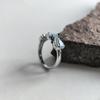 Серебряное кольцо с натуральным топазом 1.601ct, фианитами, вес изделия 2,68 гр (2207023)