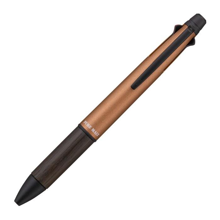 Многофункциональная ручка Mitsubishi Pencil PureMalt 4&1, 0,5 мм, Янтарно-оранжевый, MSXE520050520