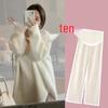 Chic Pink Knit Two-Piece Maternity Set - Sweater & Pants for Autumn/Winter