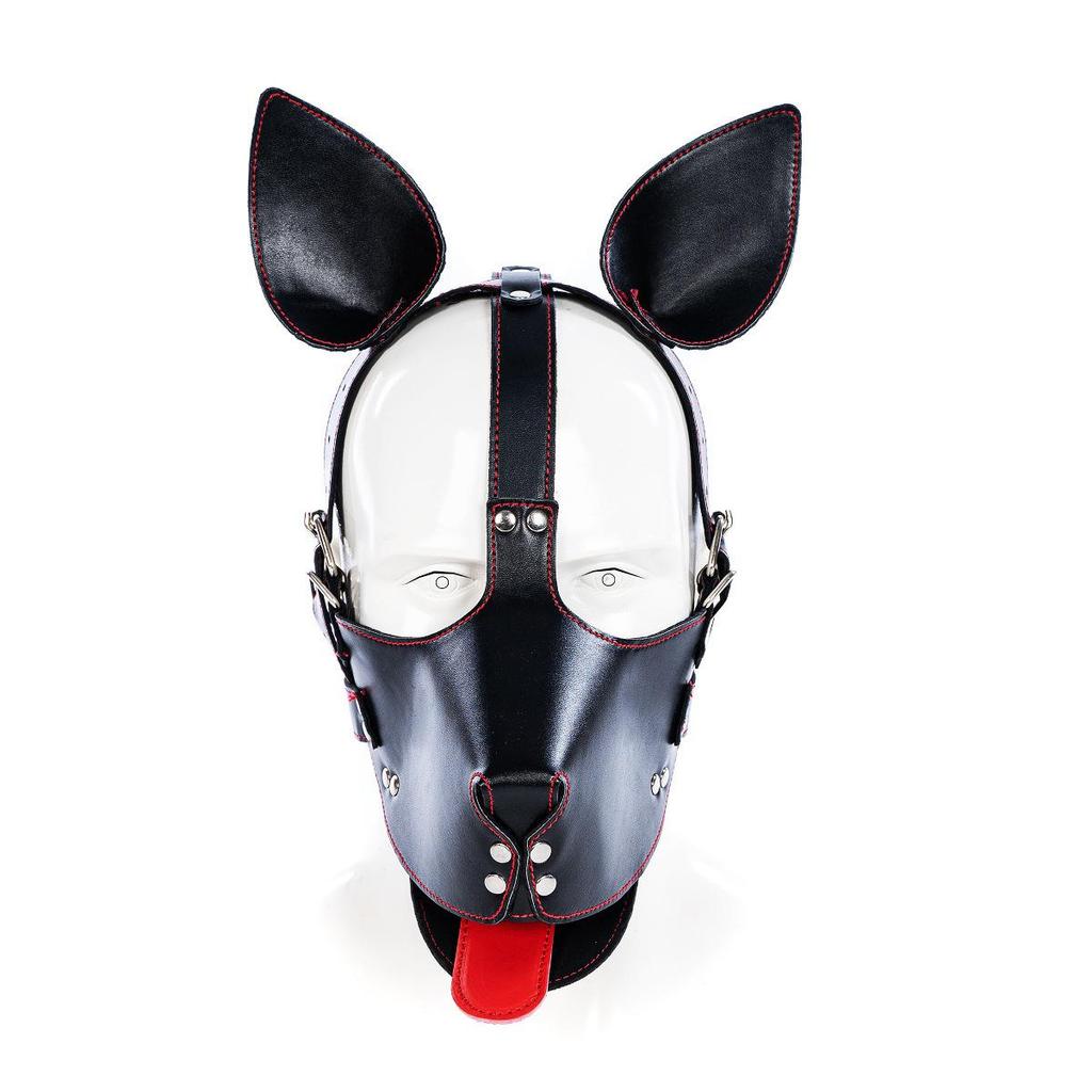 Five-Piece Kinky Pet Play Set: Crawling Suit, Kneeling Gloves, Dog Headgear, Knee Pads, Limb Restraints