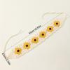 Multicolor Knit Handkerchief Crochet Sweet Bohemian Style Headpiece Floral Woven Headband Women