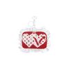 Starberry Knit Cushion Keyring [Red]