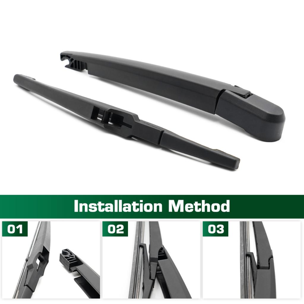 Wiper 14" Rear Wiper Blade & Arm Set Kit For Chevrolet Cruze 1 Hatchback 2008 - 2016 Windshield Windscreen Window Brush