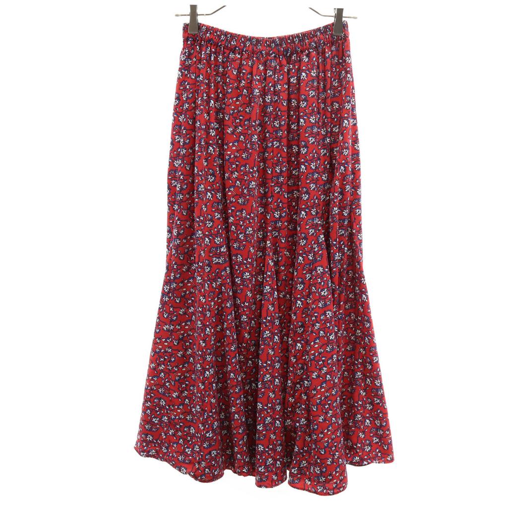 JOURNAL STANDARD Relume Floral Long Length Flare Skirt F Reddish Women Used