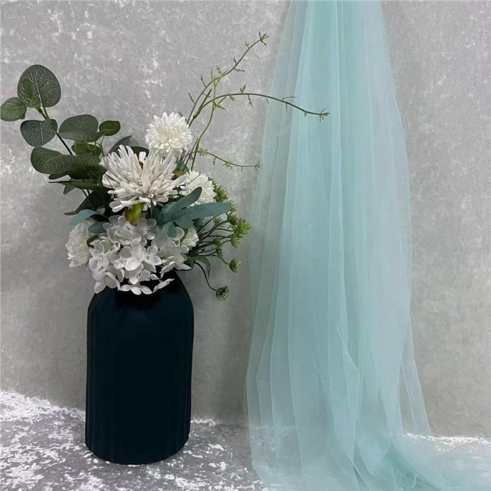 160X100cm Tessuto Morbido in Tulle Filo Verde Maglia Morbida Densa Tessuto a Rete Tulle Verde Salvia Colore Solido Rete in Tulle Festa Nuziale