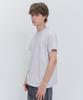 PSSHOPPER Semi-Crop Slub Vintage Short Sleeve T-Shirt [Cocoa]