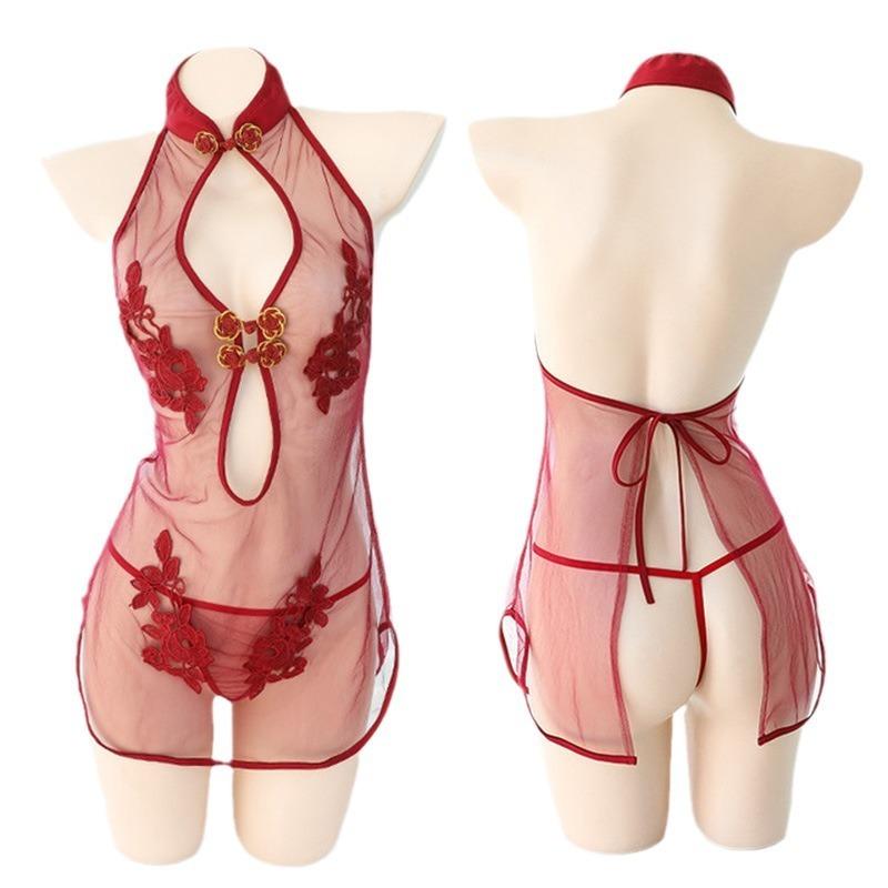 Sexy sexy milk transparent lace teasing passion suit free of pure desire