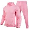 Spring and Autumn Sports and Leisure Sweater Set Hooded Sweater Sweatpants Multi-color Multi-size Loose Sweater Set