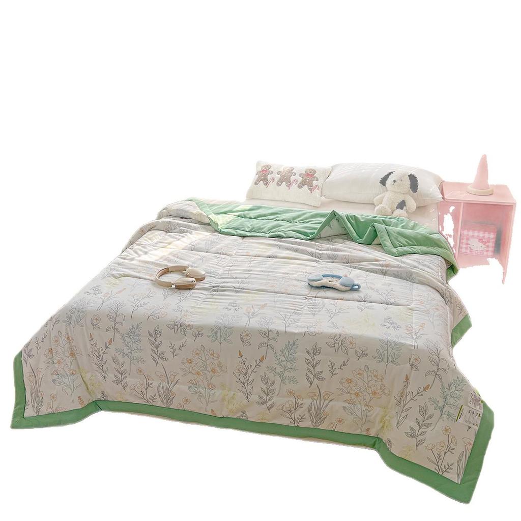 2026 Soft Washed Cotton Summer Quilt - Lightweight, Washable Air Conditioning Blanket