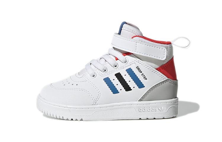 

Adidas Originals Drop Step Comfortable Abrasion Resistant High top Toddler Shoes White Infant And Toddler H05619 19