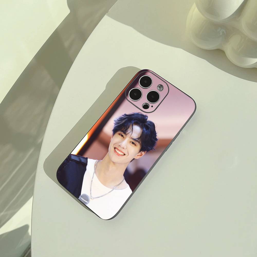 W-Wang- Yibo Phone Case For iPhone 17,16,15,14,13,12,11 Pro Max,16Plus,XS Lightweight and Practical Soft Black Cover