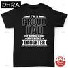 Proud Father T Shirt Funny Fathers Day Gift From Daughter Unisexs T Shirt Tee Top Tshirt Tee Punk Unisex Chill Urban Funny Skater
