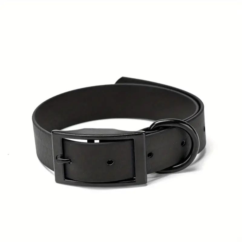 New Fashion Pet Dog Collar High Quality PVC Waterproof Training Collars Dirty Resistant Easy Clean for Small Medium Large Dogs