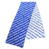Excellent BALENCIAGA Scarf Large Jacquard Logo Blue White Wool Women 612960 Used