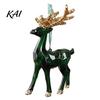 Durable Shatterproof Holiday Ornaments 3D Reindeer Christmas Ornament, Glitter Sequins Plastic Elk Hanging Gradient Transparent Decoration for