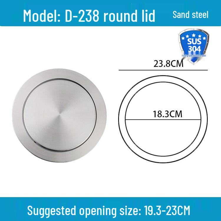 Runder versenkbarer Mülleimer mit Schwingdeckel für die Arbeitsplatte