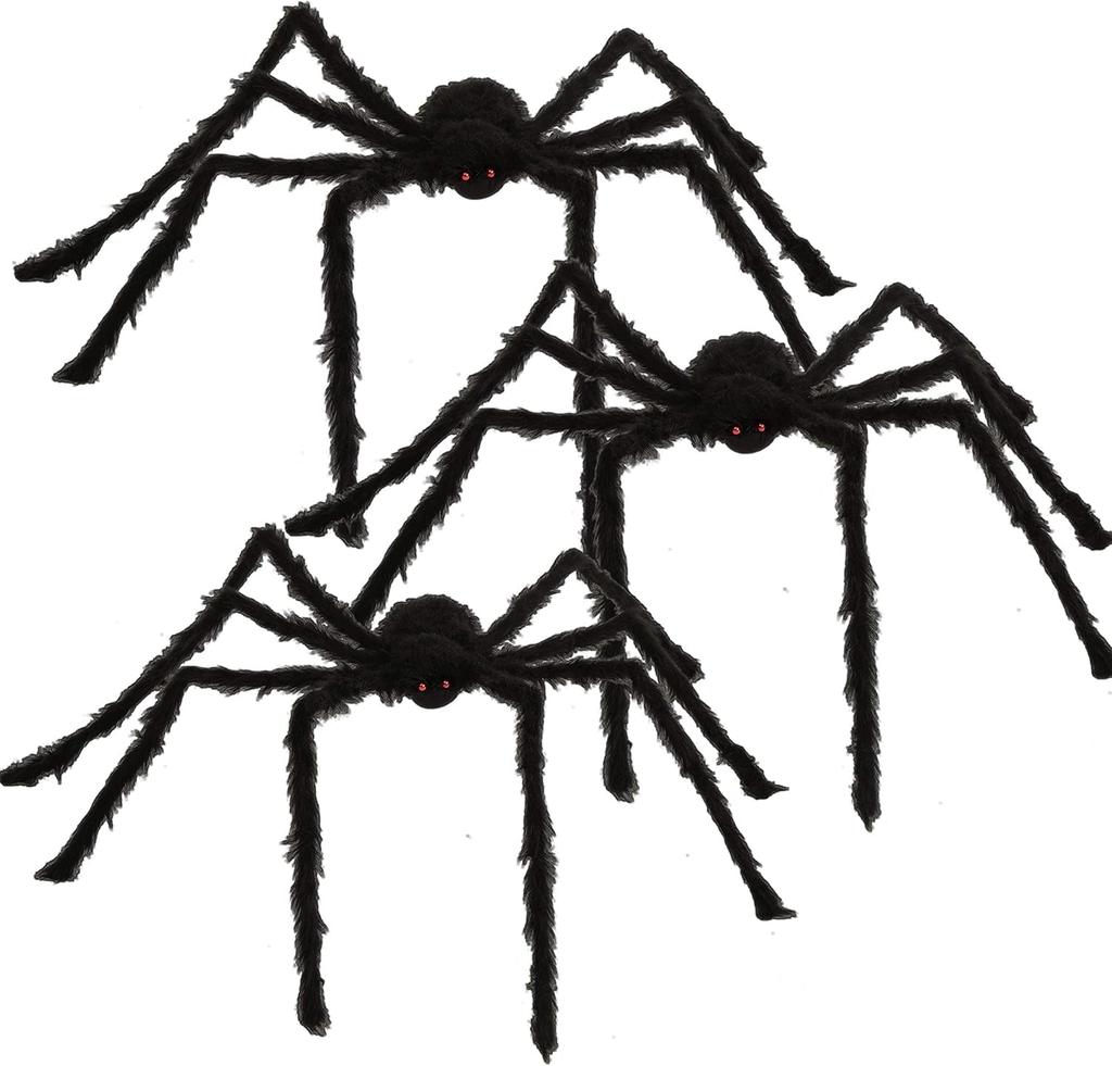 Joyfy Pack Giant Spider Halloween Decorations Scary Outdoor Party Yard FT 3 5 Entertaining Play Safe Fun Kid Friendly