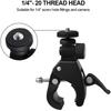 Bicycle Clamp 360 Degree Rotating 1/4 Camera Dv Bike Handlebar Bracket Tripod Mount Screw Clip For Hero 13 12 11 Universal