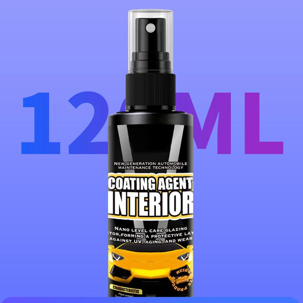 Interior Detailer Spray 120ml Quick All Purpose Liquid Cleaning Supplies Car Stain Remover For Truck Dashboards Door Frames Door