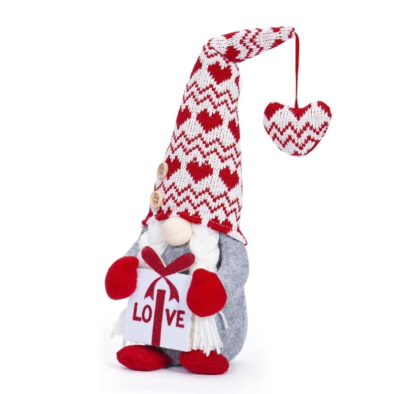 Valentine's Day Gnome Decorations Mr & Mrs Handmade Gnome Decor for Home Tabletop Ornaments Valentine Birthday Present