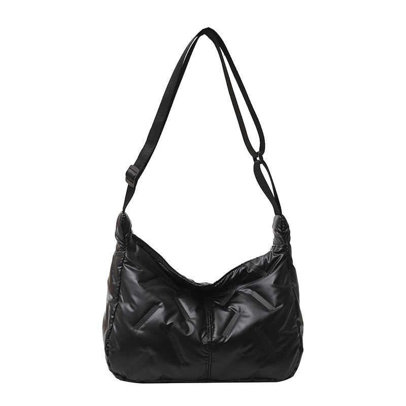 

Сумка-пельмень Яркое пространство Хлопковая сумка-тоут Большая вместимость На плечо Через плечо Серебристая Легкая нейлоновая сумка Девочки