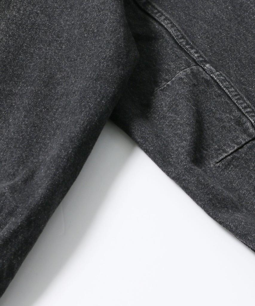 UCLA Unisex Washed Denim Work Hooded Jumper [Dk-Grey] (Uc9Uj20)
