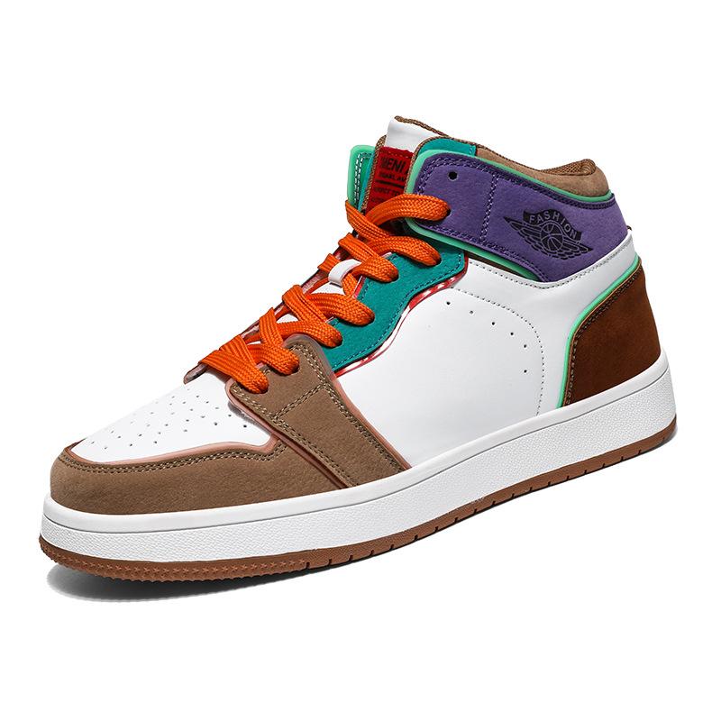 

Men s shoes high-top board shoes men s autumn new youth casual personalized basketball sports shoes white shoes trendy shoes 47