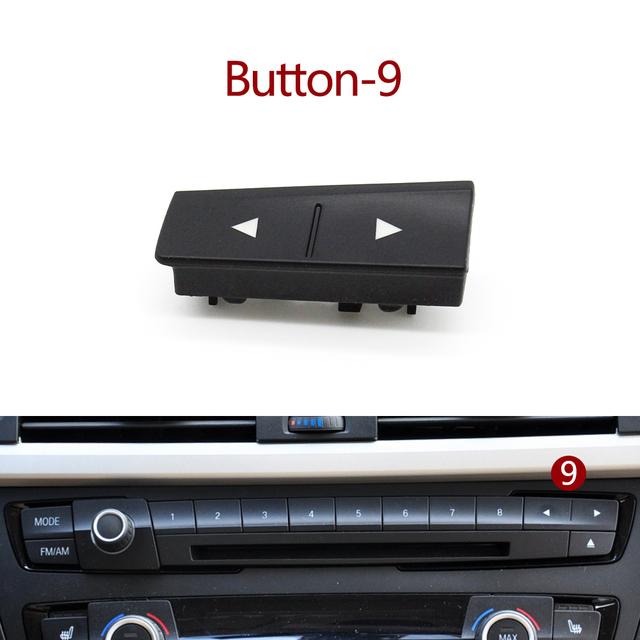 Tableau de bord avant de voiture Radio lecteur CD bouton de commutation boutons de commutation garniture de couverture pour BMW M3 M4 F20 F21 F22 F30 F32 F35 F34 F36 F45 F46