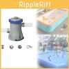 Große Poolpumpe mit Filterkartusche und zur Wasserzirkulation und Wartung