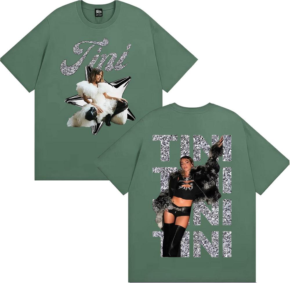 

Singer Tini Stoessel Album Double Sided Print T Shirts Unisex Women Fashion Aesthetic Vintage Tshirt 100 Cotton Oversized Tshirt 4XL