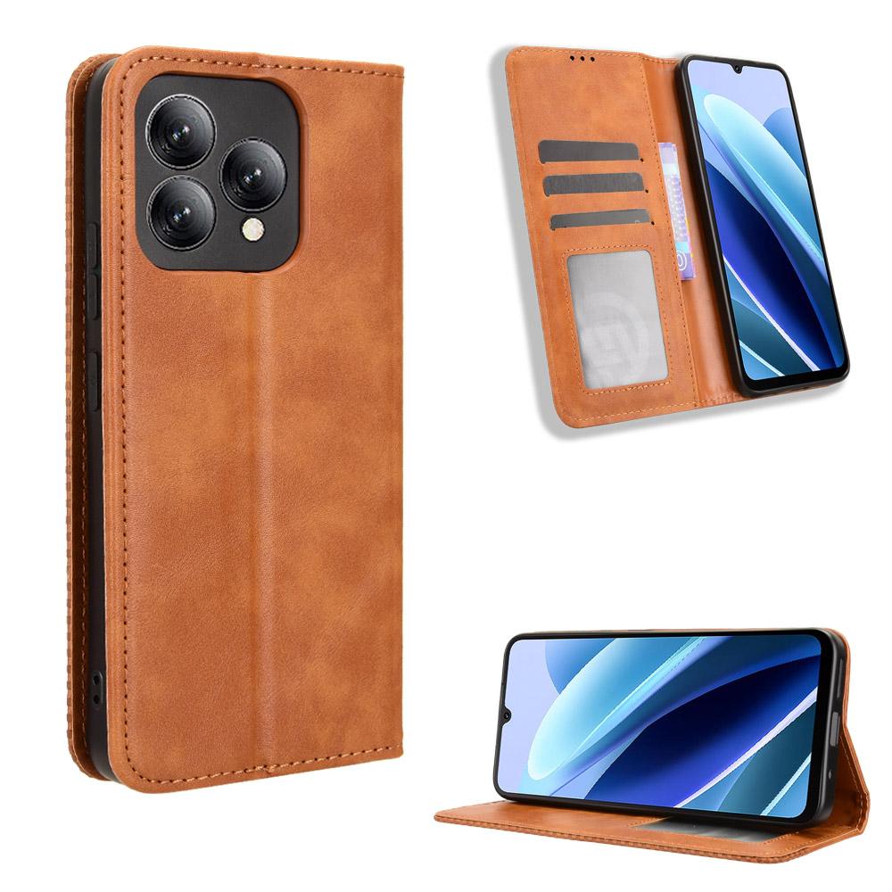 Klapphüllen für Cubot A40 PU-Leder Ganzkörperschutz Stoßfest Langlebig Retro Handyhülle