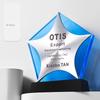 Customized High-end Metal Mirror Crystal Trophy, Annual Meeting Employee Celebration Souvenir, Excellent Awards Decorations, 1Pc