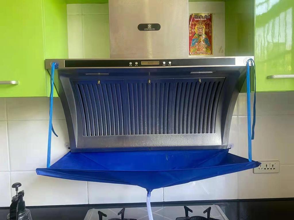 Universal Waterproof Range Hood Cleaning Bag - No Disassembly Needed