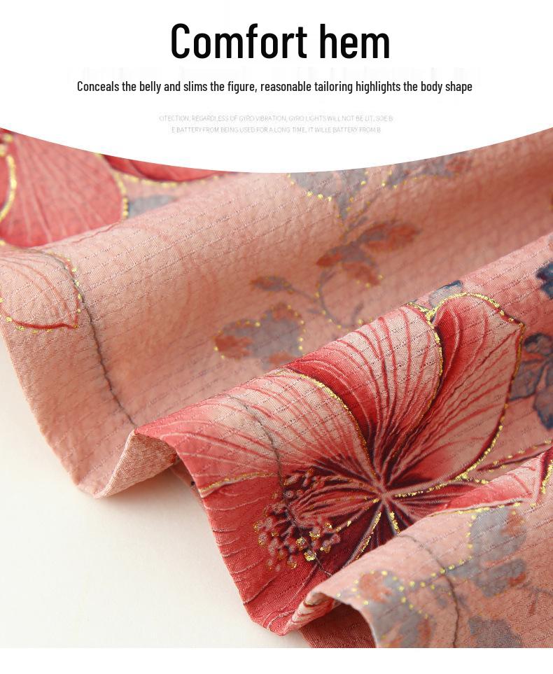 2026 New Floral Print Summer Cardigan Set for Middle-Aged and Elderly Women