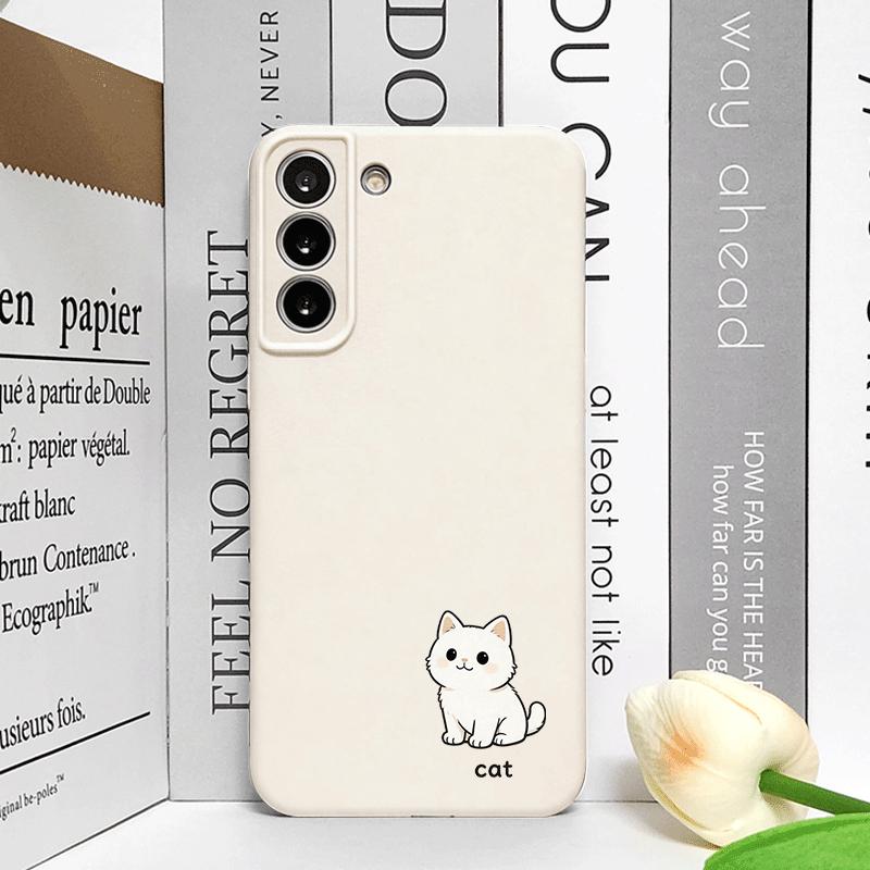 Stylish Cartoon Animal Cat Dog Couple Printed Phone Case for Samsung Galaxy A56 A14 A55 A16 A54 A36 A53 A52 A51 A57 Soft Covers