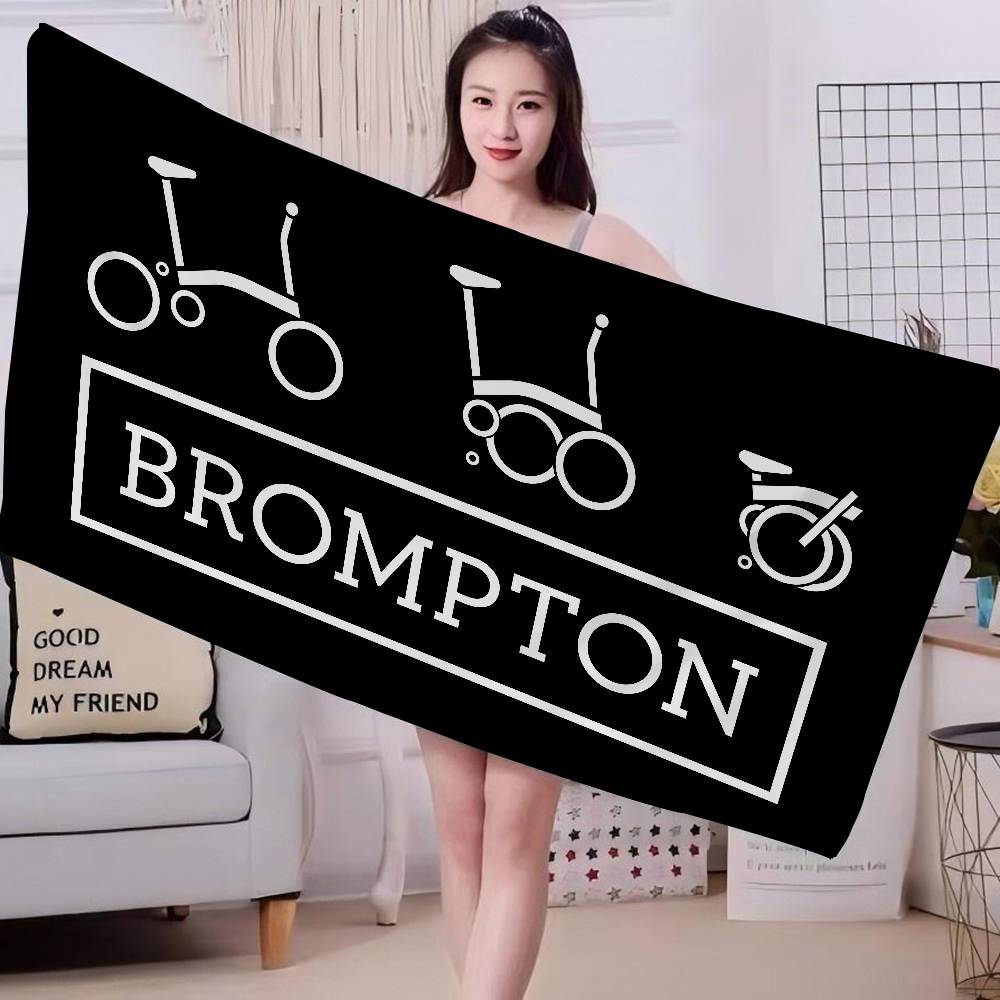 Abstract Art Bicycle Brompton Microfiber Beach Towel Absorbent Quick dry Soft Yoga Swimming Resort Mountain Climbing Towel