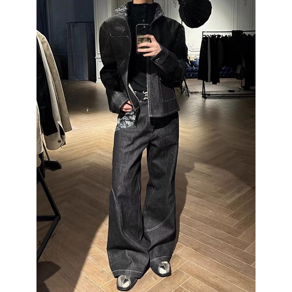 AW Silhouette Trend Street Deconstruction Loose Casual Pants