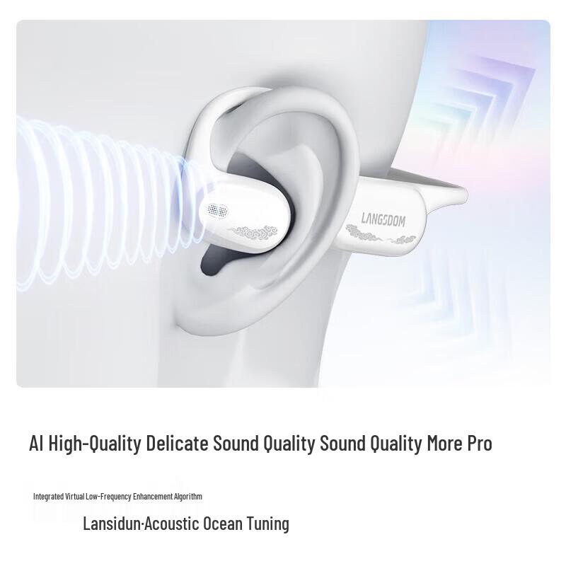 Lanston AirWave Pro 2 AI Translator Open-Ear Sports Headphones