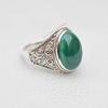Natural Malachite Ring - Handmade Ring - 925 Sterling Silver Ring - Oval Malachite Designer Ring - Taurus Birthstone - Promise Ring