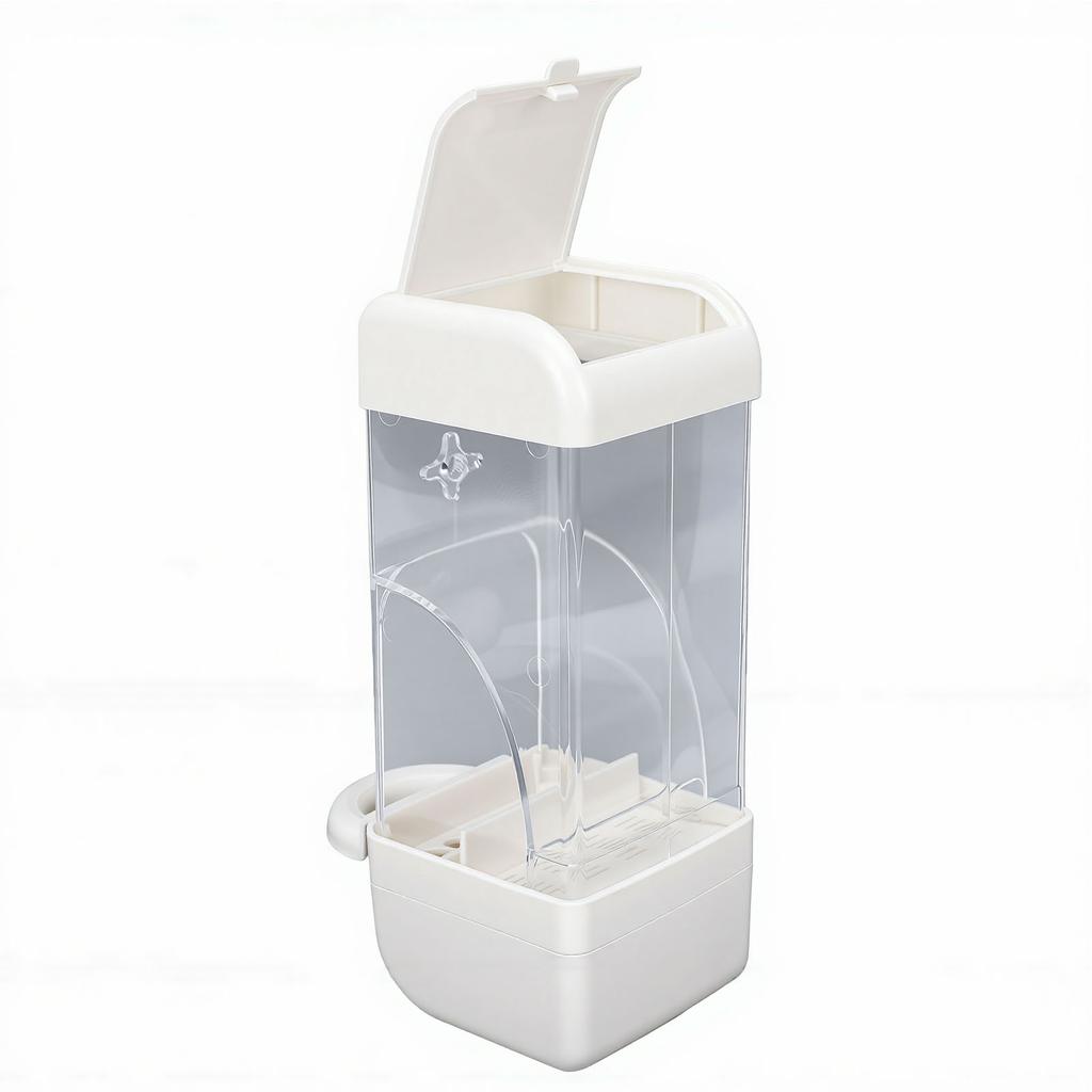 Bird Cage Feeder Squirrel Proof Parrot Feeder Food Dispenser Detachable Easy Refill Generous Storage