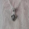 Silver Rose Flower Necklace With Cross Chain For Women Summer 2024 Fashion Jewelry