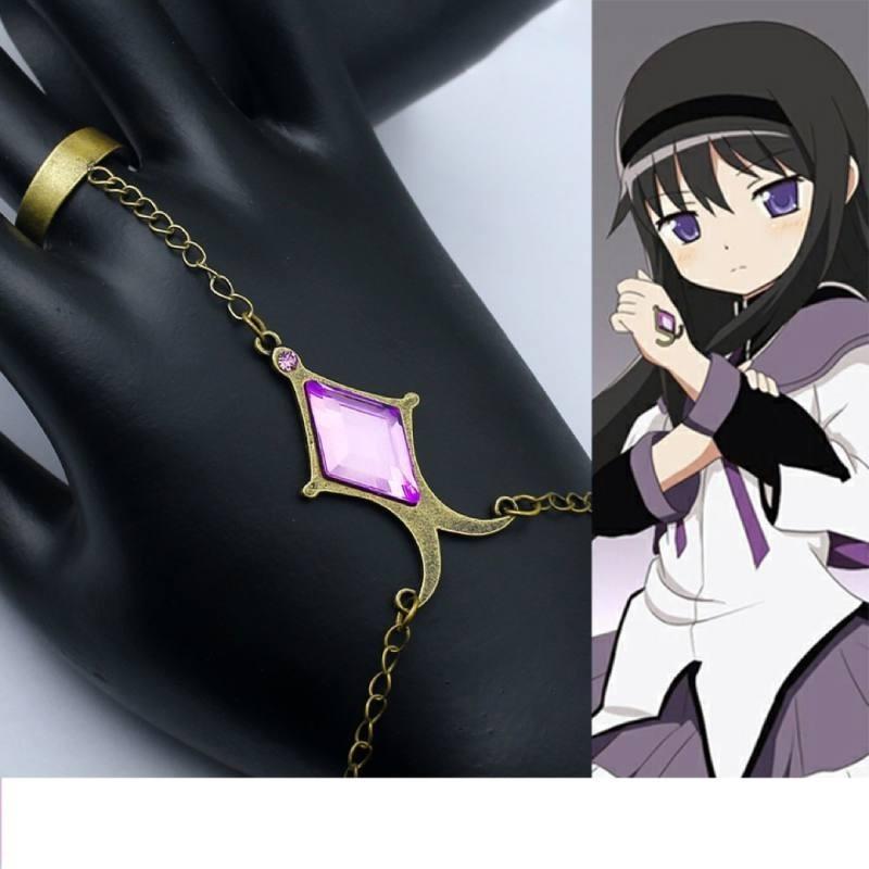 Madoka Puella Magi Magica Soul Bracelet Purple Character Cosplay Girls Cartoon